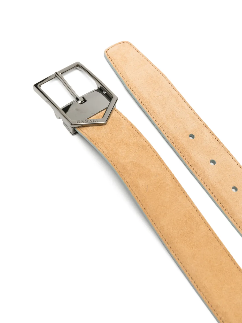 Canali suede belt Beige