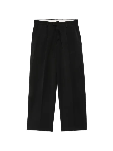 officina sartoriale pleated wide-leg trousers