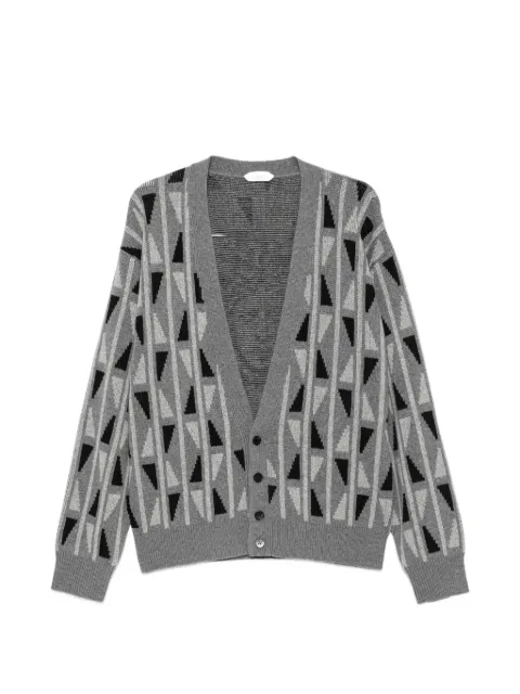 Versace geometric-pattern cardigan