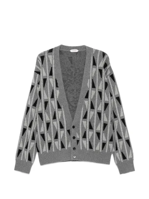 Versace geometric-pattern cardigan