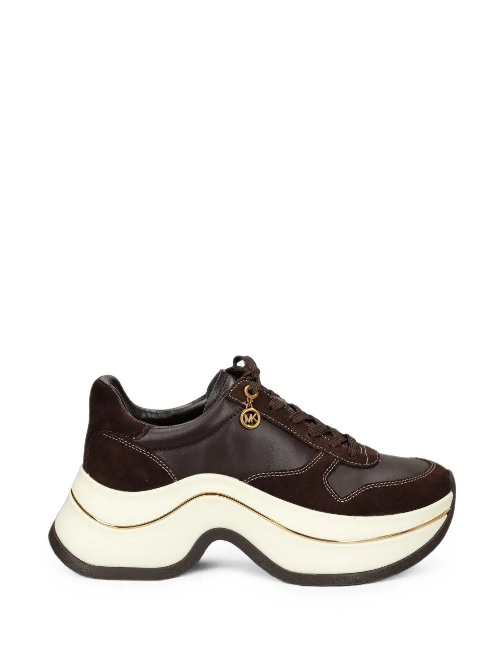 Michael Michael Kors platform paneled sneakers - Braun