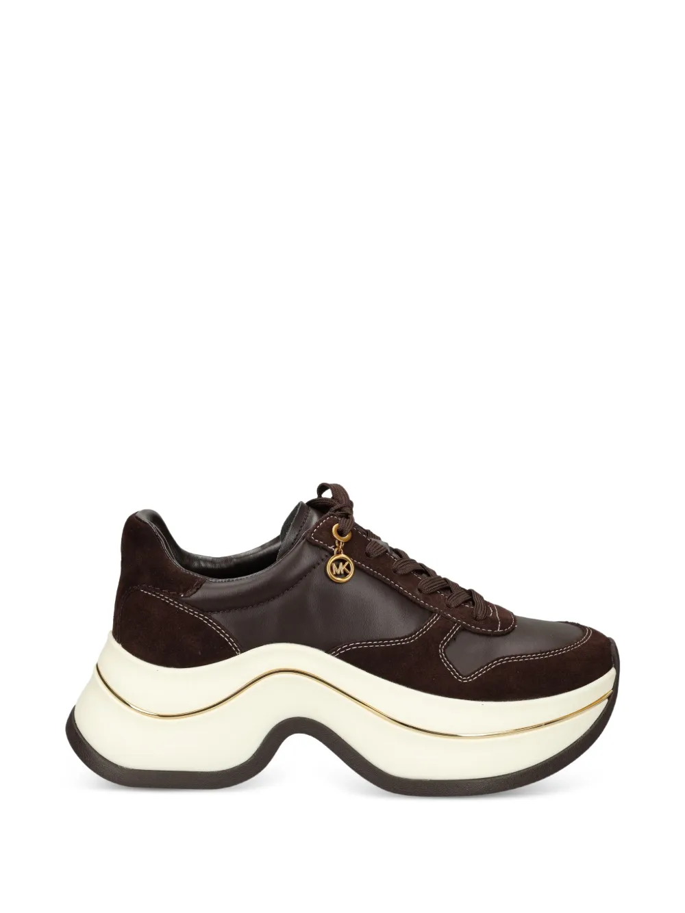 Michael Michael Kors platform paneled sneakers - Braun