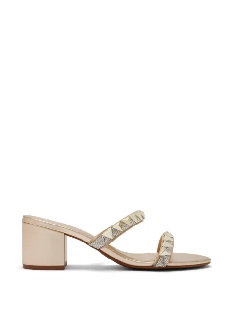 Schutz crystal-embellished studded sandals