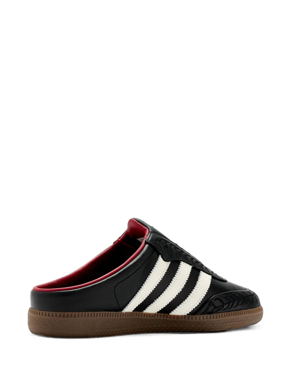 adidas Samba embroidered leather sneakers Zwart
