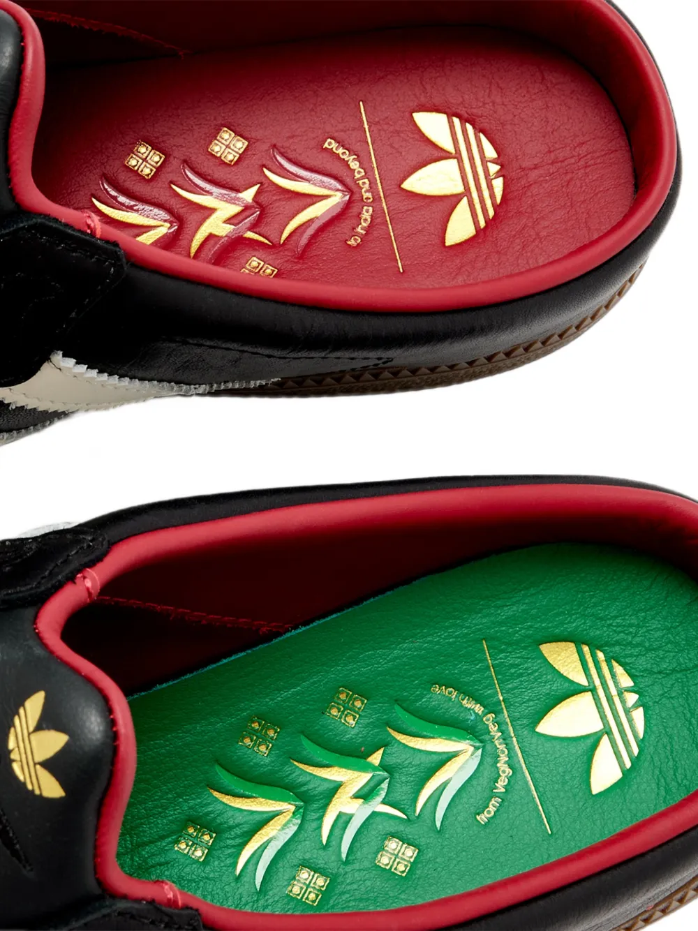 adidas Samba embroidered leather sneakers Zwart
