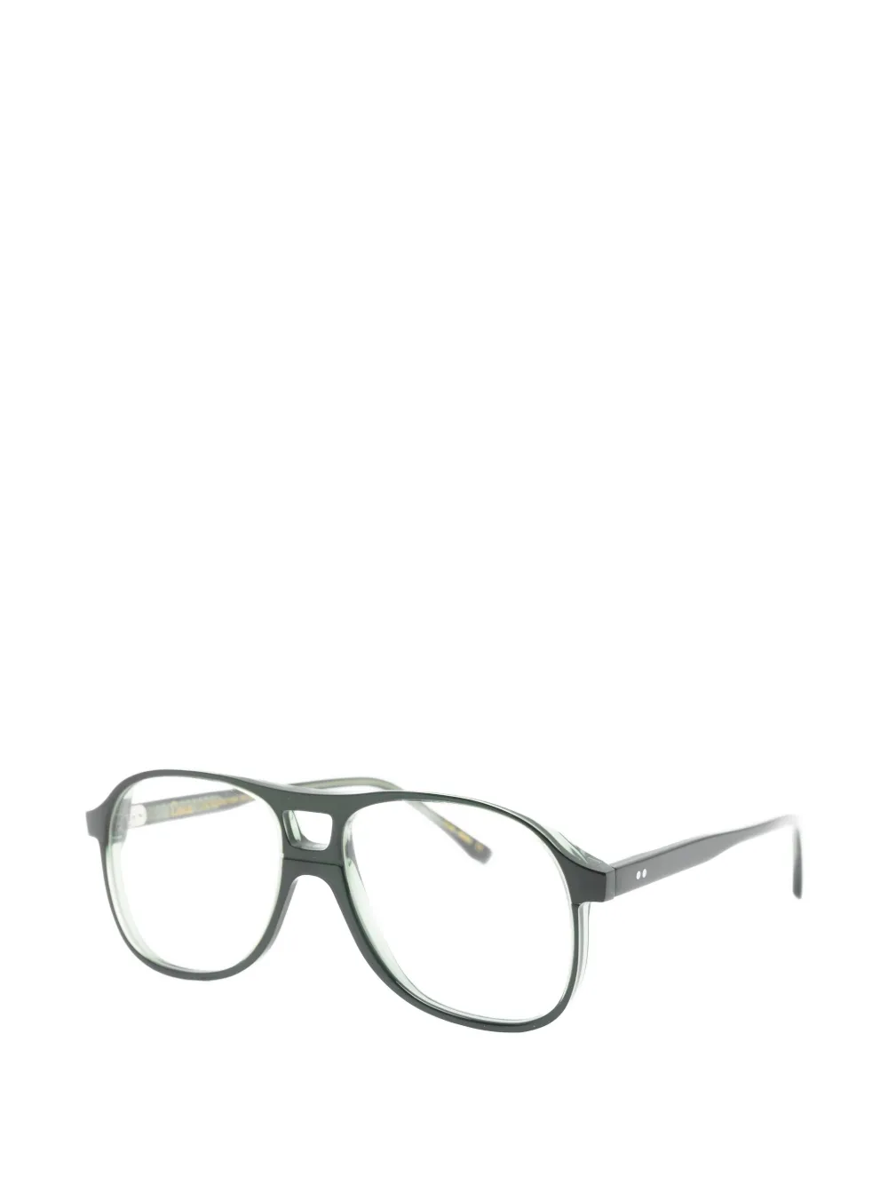 Lesca Rock pilot-frame glasses Groen