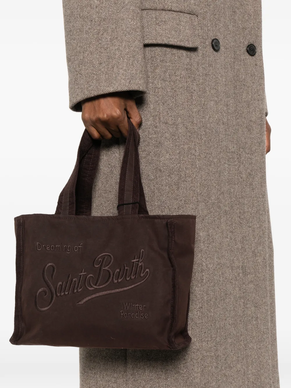 MC2 Saint Barth Colette logo-embroidered tote bag Bruin