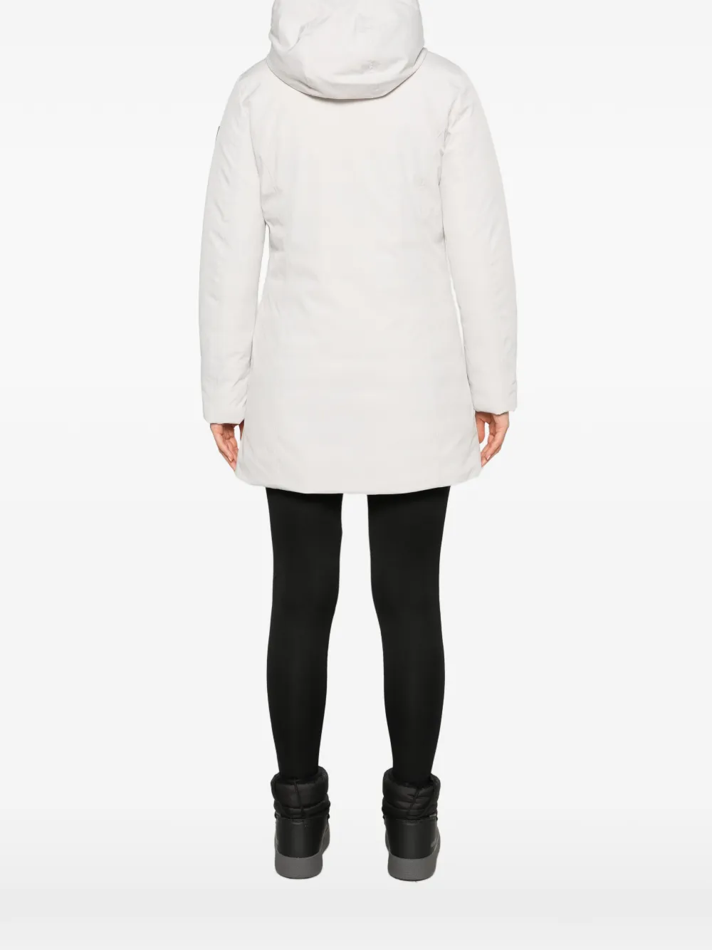 Canadian hooded zip-up coat Beige