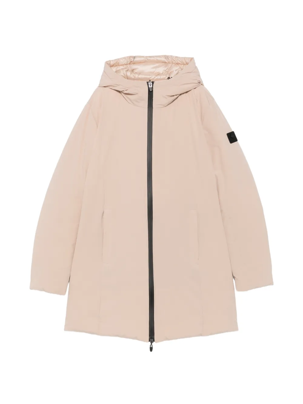 Canadian hooded zip-up coat Beige