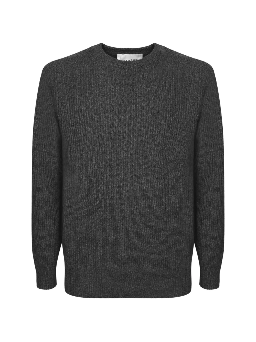 AMARANTO ribbed-knit raglan-sleeve sweater - Gris AMARANTO ribbed-knit raglan-sleeve sweater - Gris