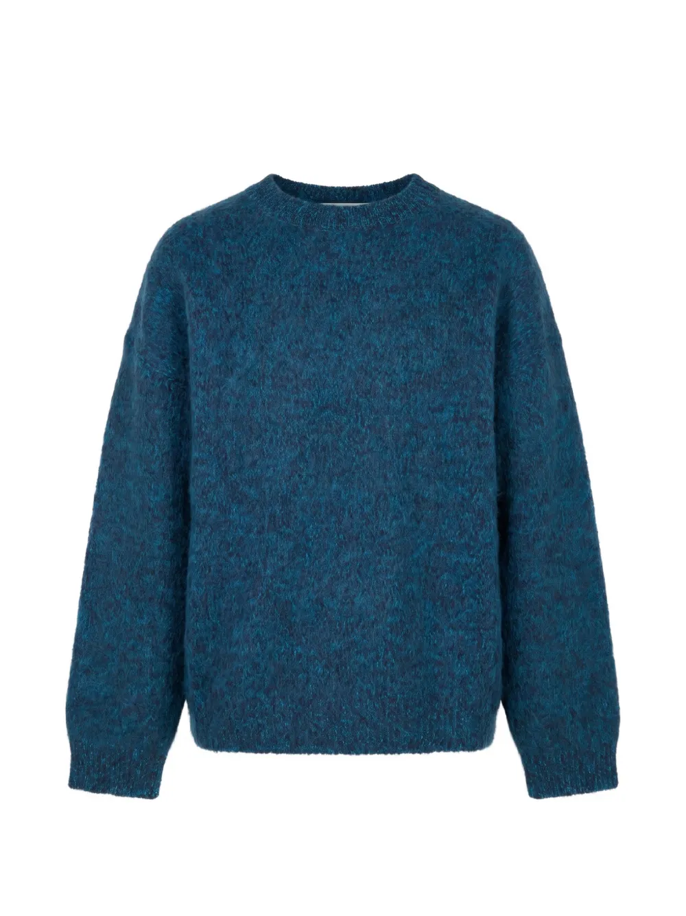AMARANTO brushed-knit crew-neck sweater - Bleu AMARANTO brushed-knit crew-neck sweater - Bleu