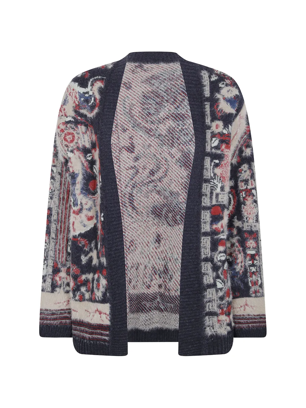 HUI MILANO Doubtless intarsia-knit cardigan - Toni neutri