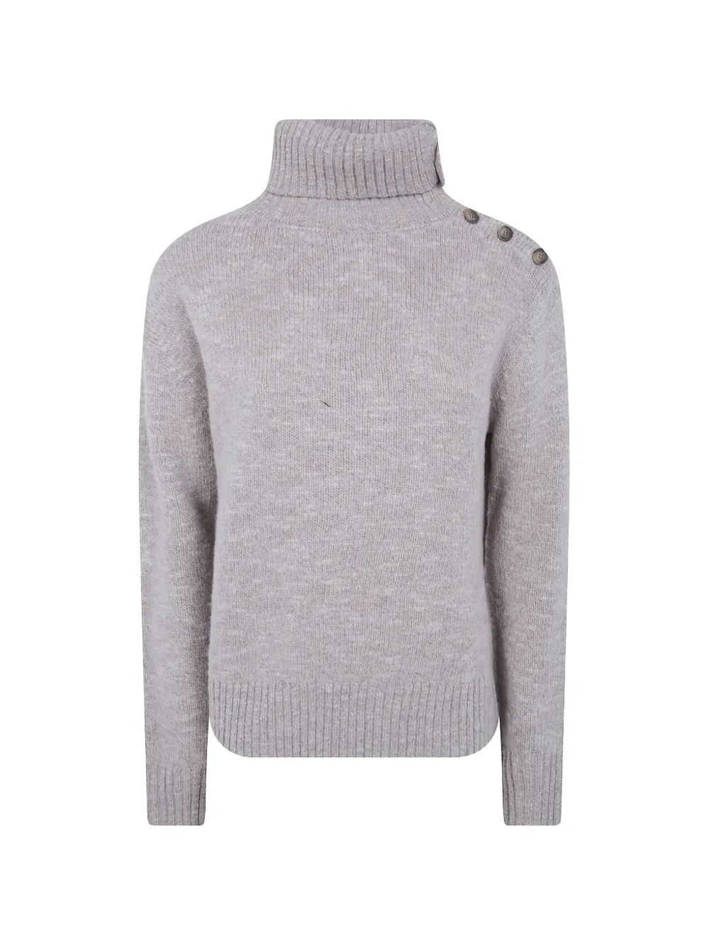 MC2 Saint Barth button-detail roll-neck sweater Beige