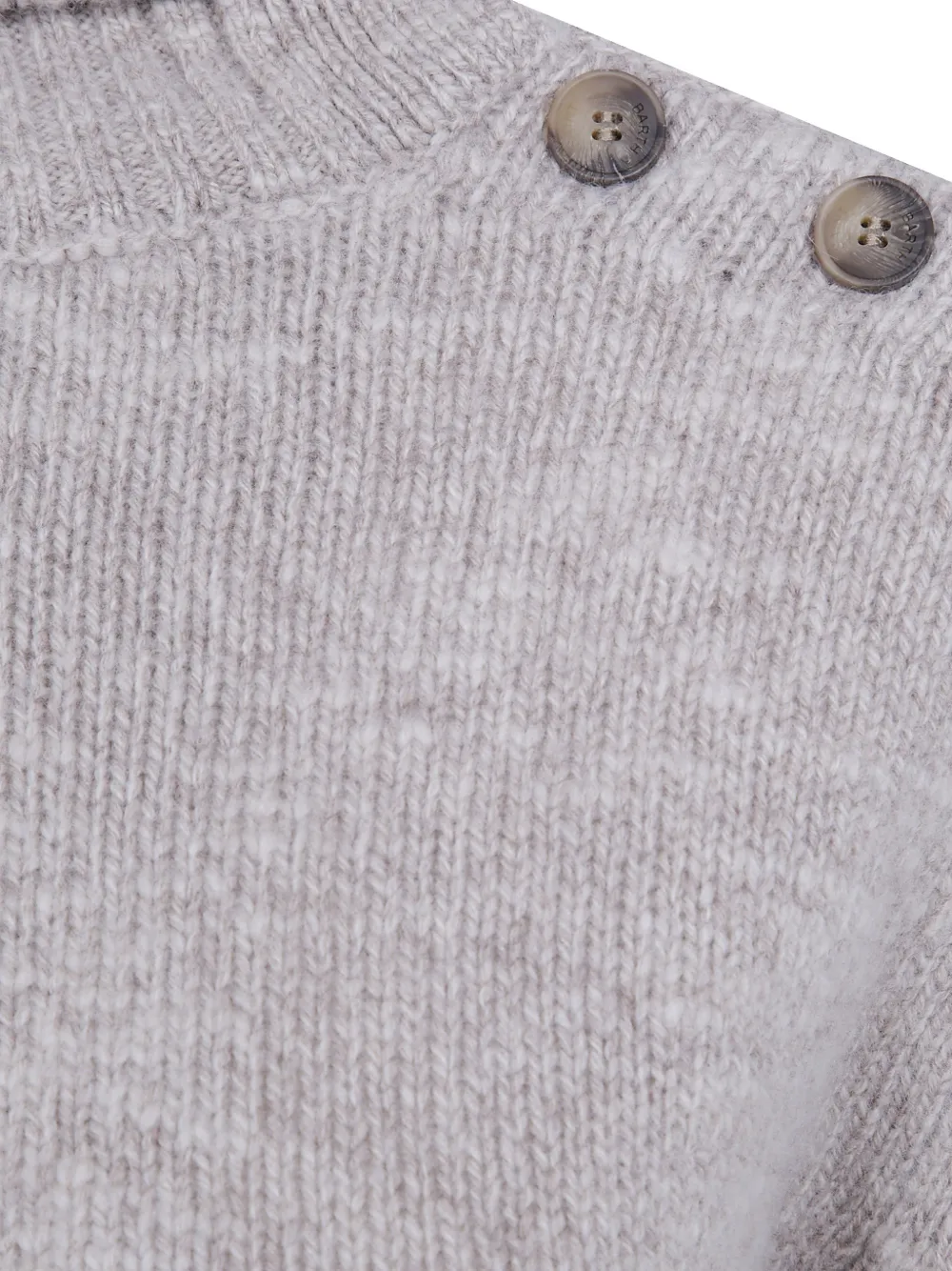 MC2 Saint Barth button-detail roll-neck sweater Beige