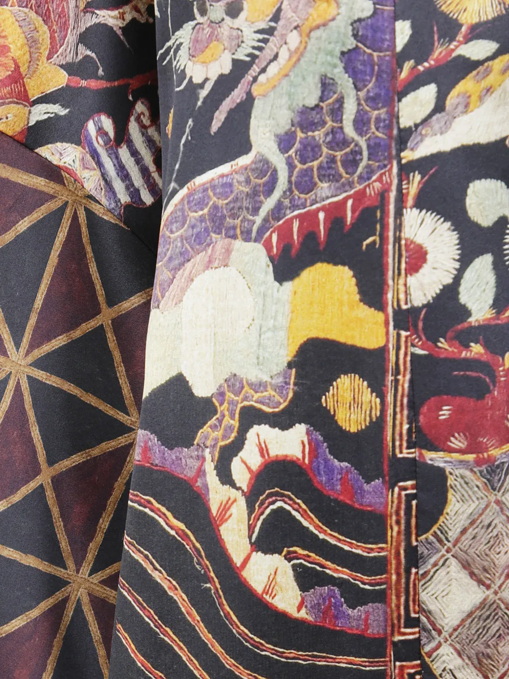 HUI MILANO Wikkeljas met print Zwart