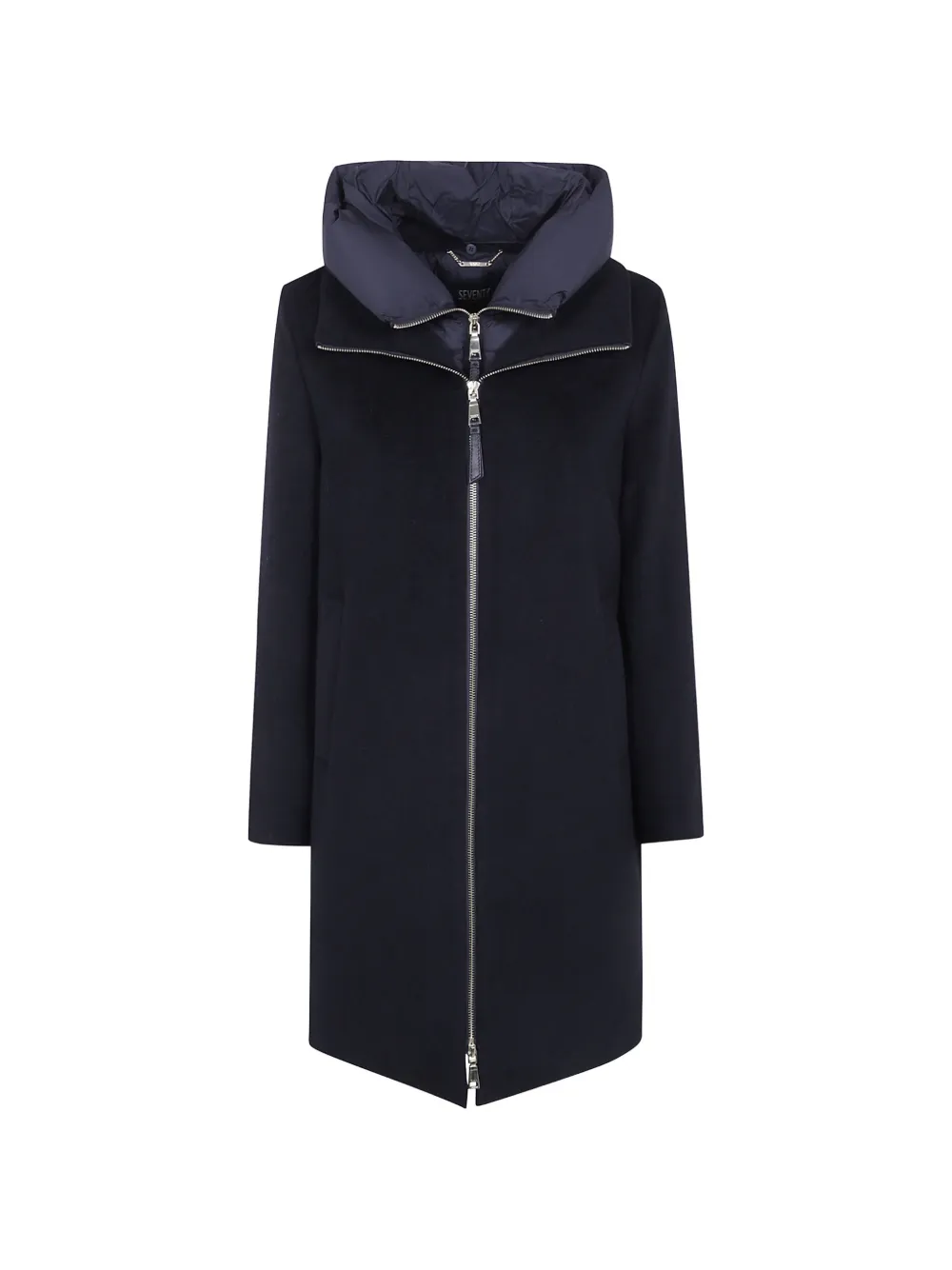 Seventy hooded zip-up coat - Nero