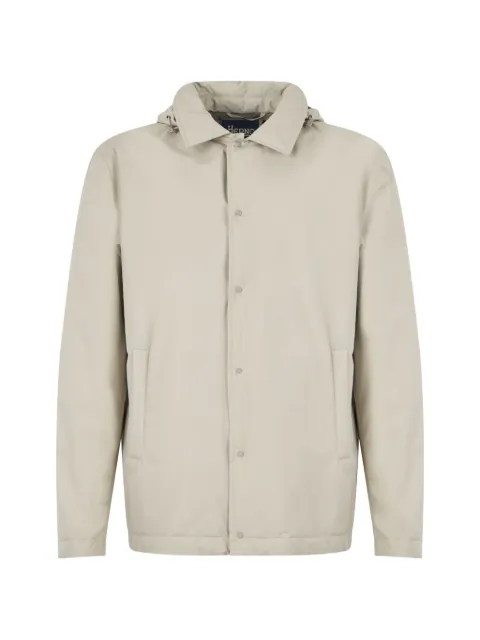 Herno hooded button-up jacket