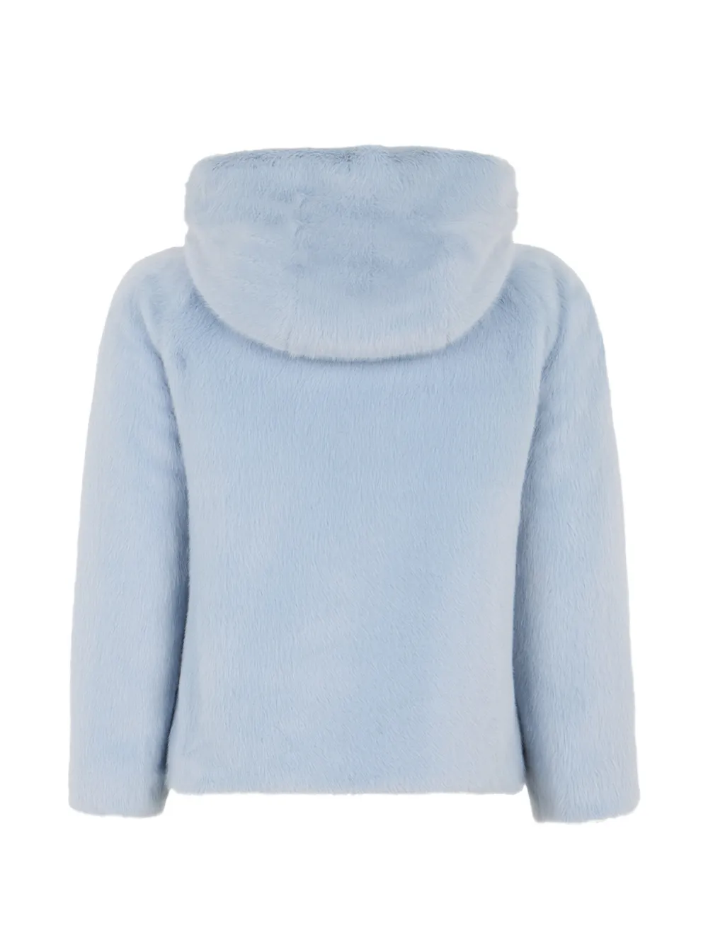 Herno faux-fur hooded jacket Blauw