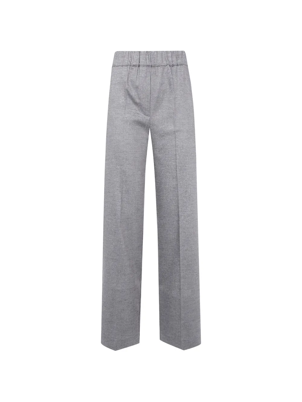 D.Exterior shimmer-effect straight-leg trousers - Grau