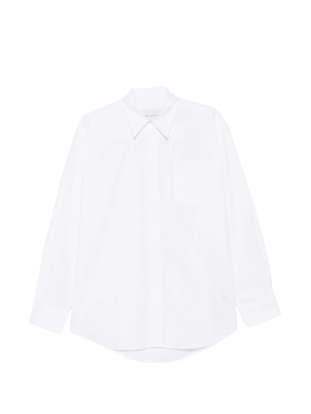 AMI Paris logo-embossed oversized shirt - White