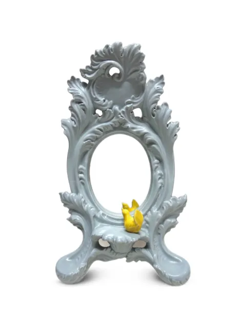 REBIRTH CERAMICS ornate bird-detail mirror