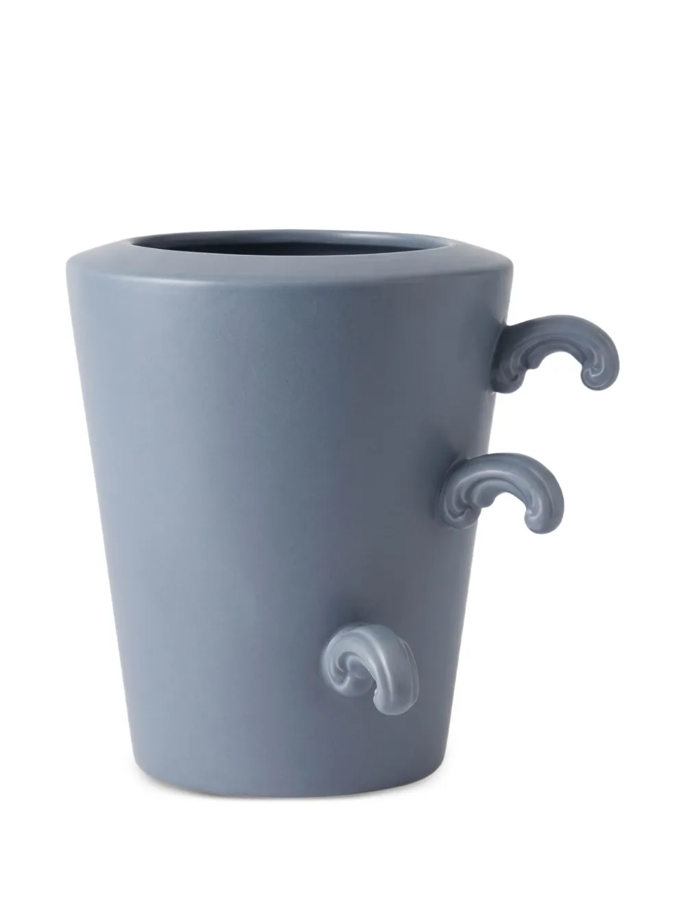 REBIRTH CERAMICS Cutted Conic vase - Blau