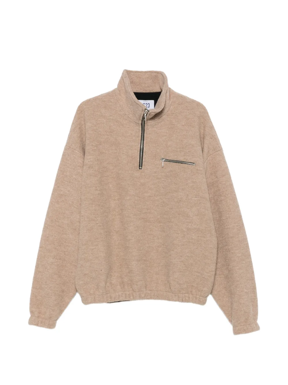 LC23 half-zip chest-pocket sweater - Tons neutres LC23 half-zip chest-pocket sweater - Tons neutres