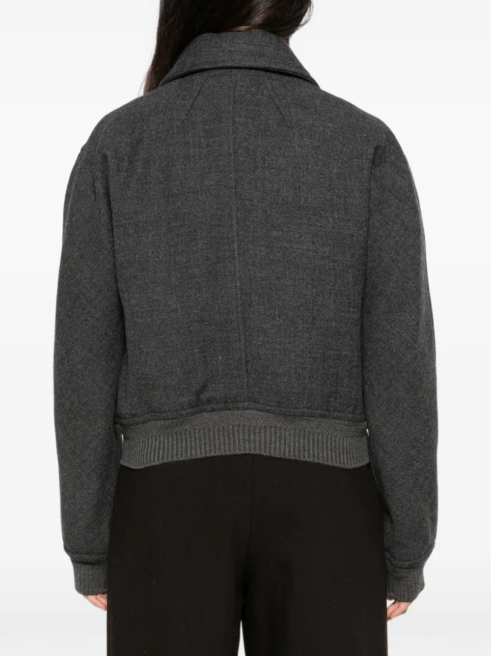 AMI Paris double-breasted bomber jacket Grijs