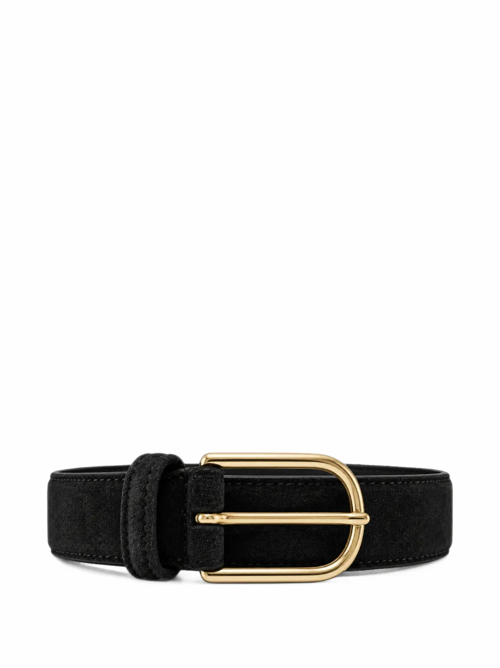 Anderson's Gold-tone Buckle Belt In Black