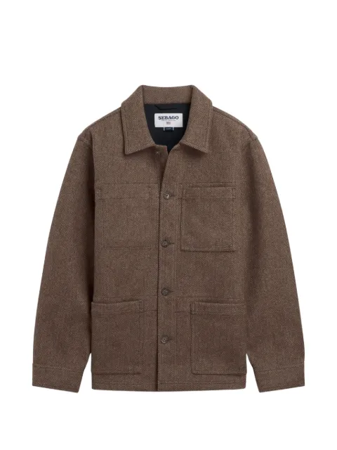 Sebago herringbone-pattern wool jacket