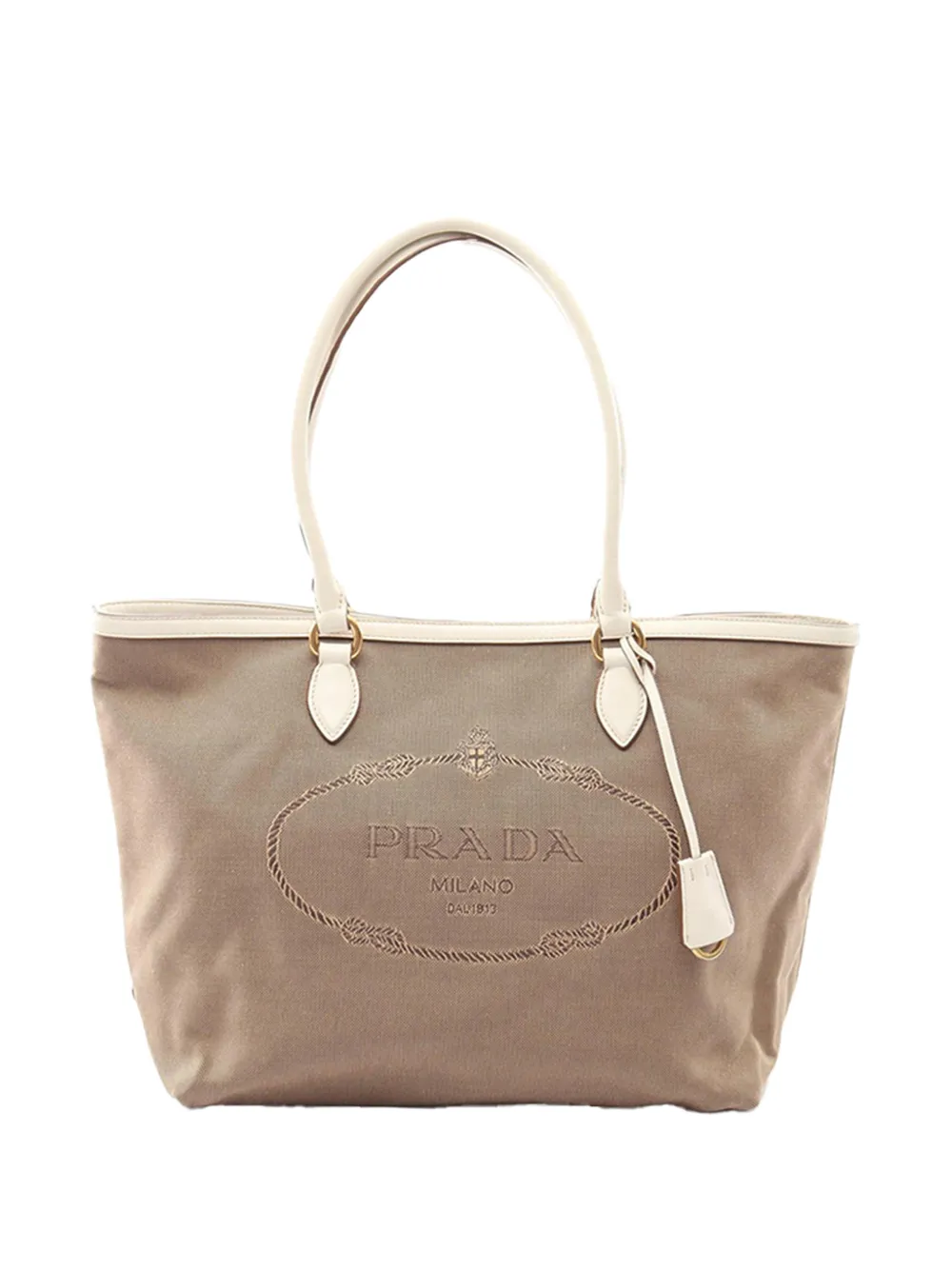 Prada Pre-Owned 2013-2026 Canvas Canapa Logo tote bag - Toni neutri