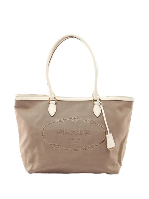 Prada Pre-Owned 2013-2026 Canvas Canapa Logo tote bag