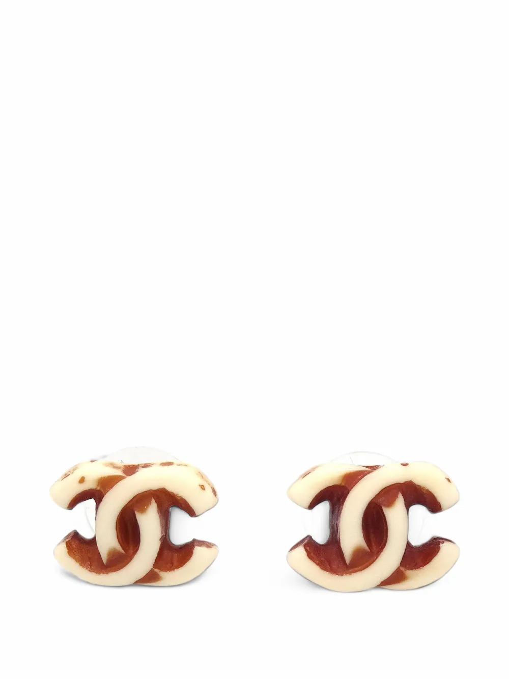 CHANEL Pre-Owned 2001 CC turn-lock earrings - Gold