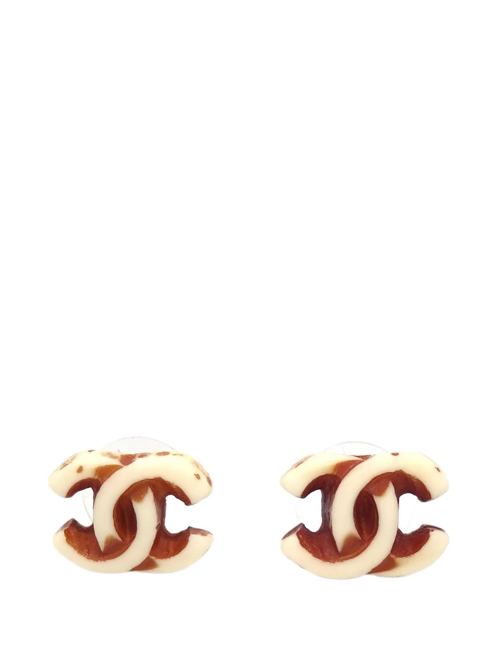 CHANEL Pre-Owned 2001 CC turn-lock earrings - Gold