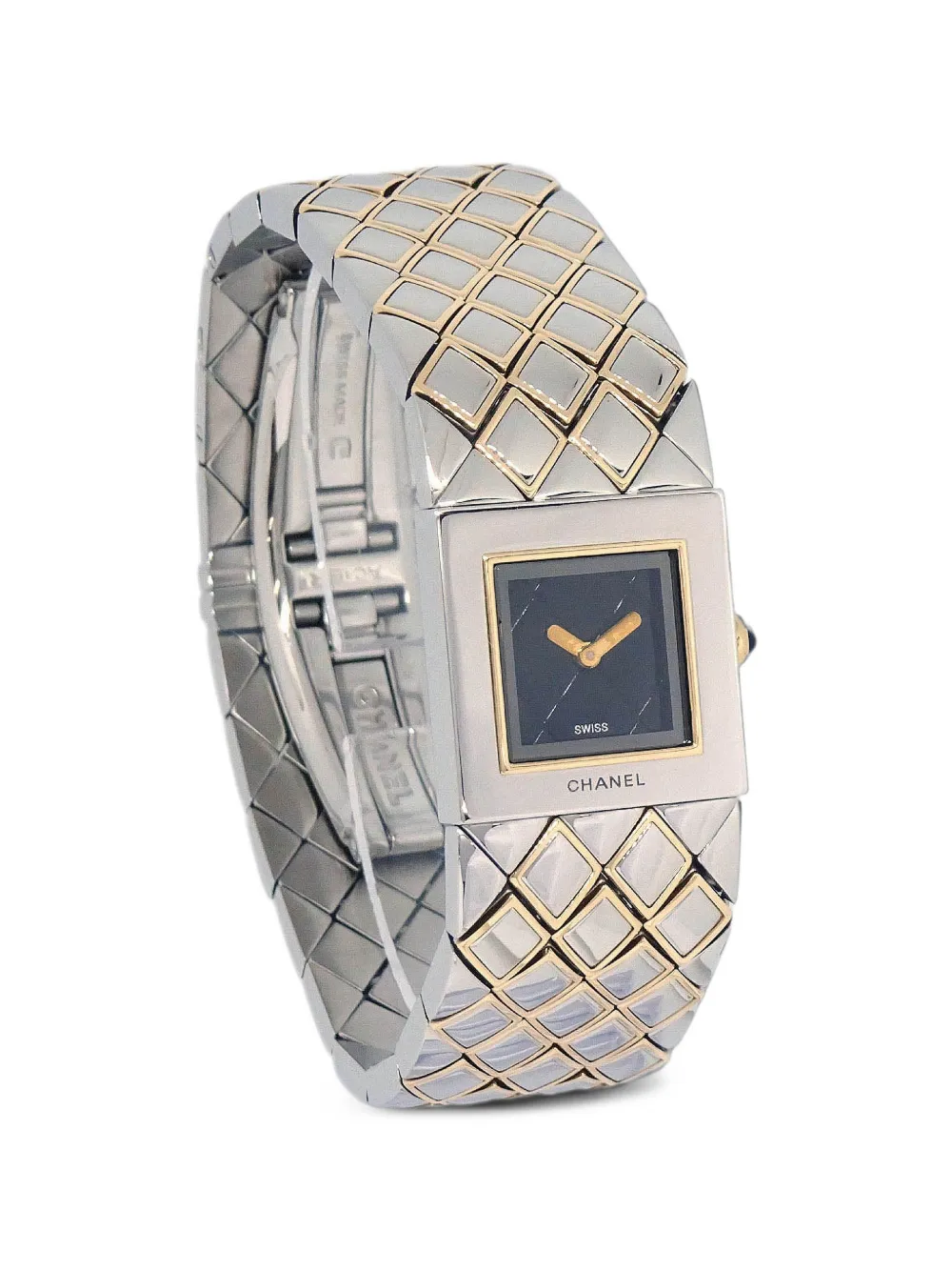 CHANEL Pre-Owned Matelassé 19mm watch - Nero