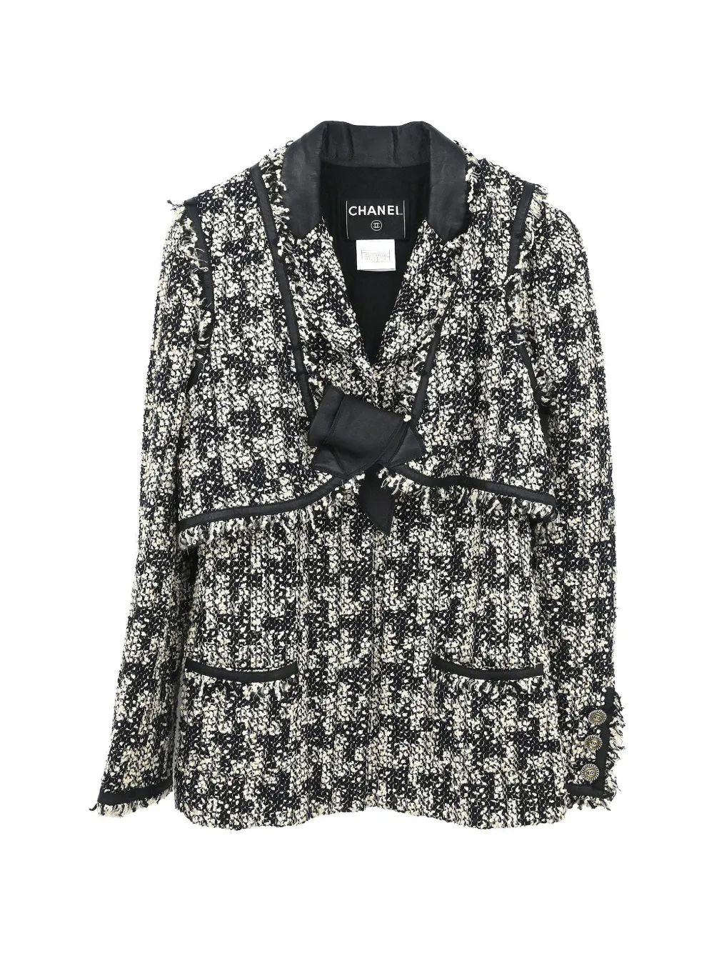 CHANEL Pre-Owned 2005 bouclé tweed jacket (set of two) - Nero