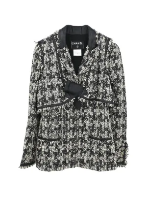 CHANEL Pre-Owned 2009 オープンフロント ツイードジャケット