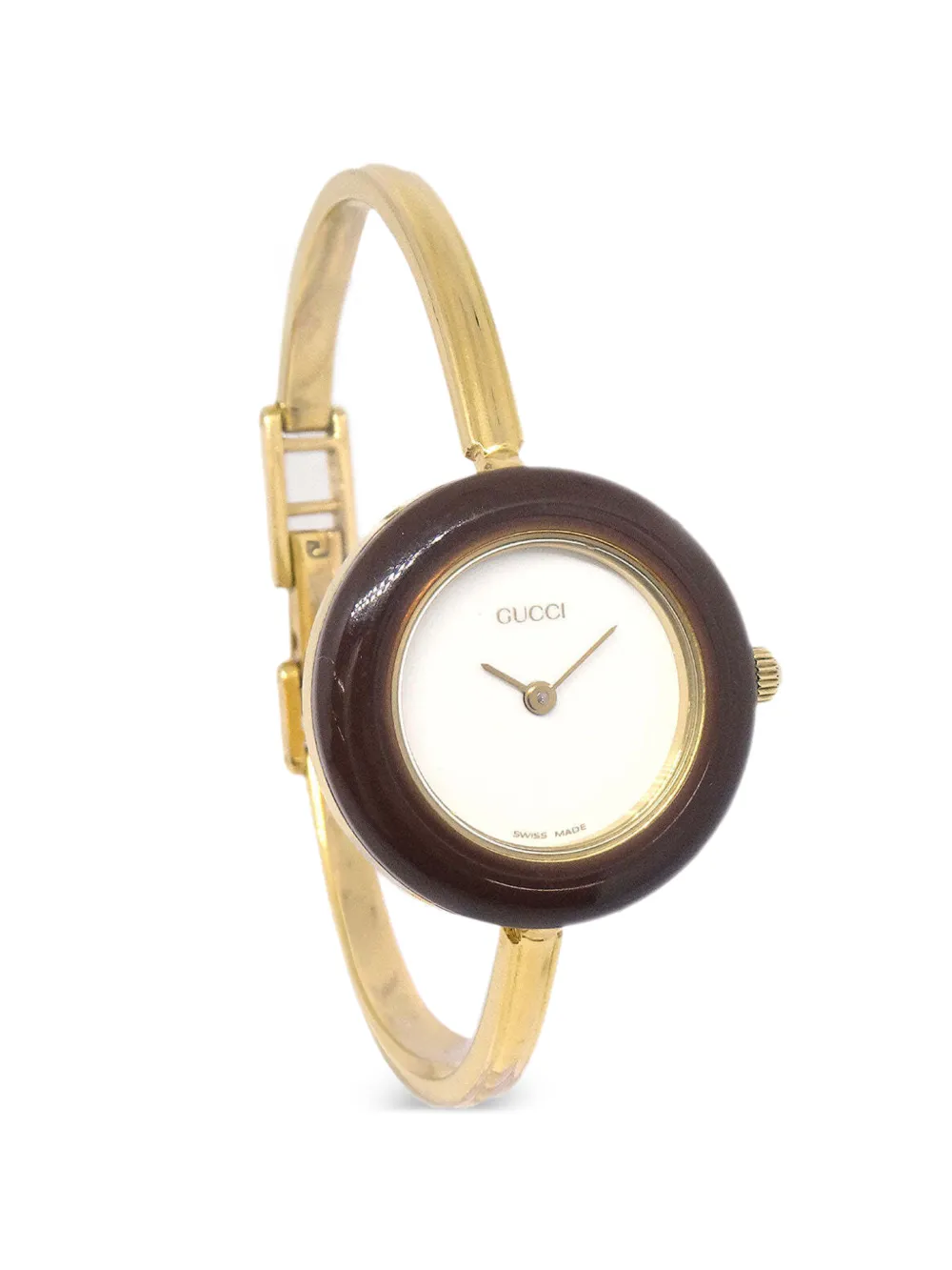 Gucci Pre-owned 11/12.2 Change Bezel 26mm Watch in White