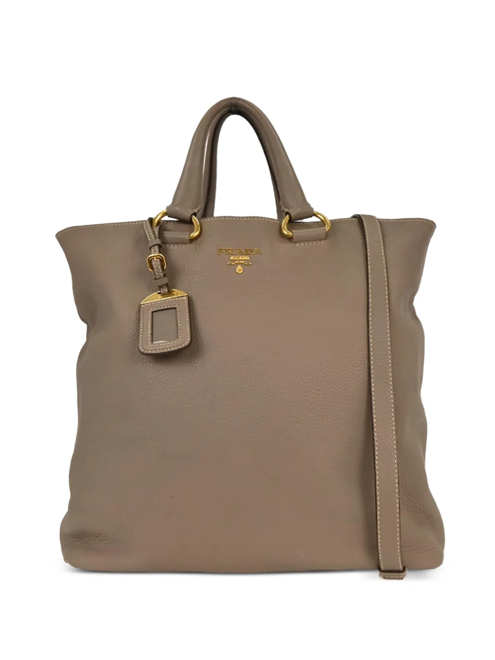 Prada Pre-Owned leather tote bag - Marrone