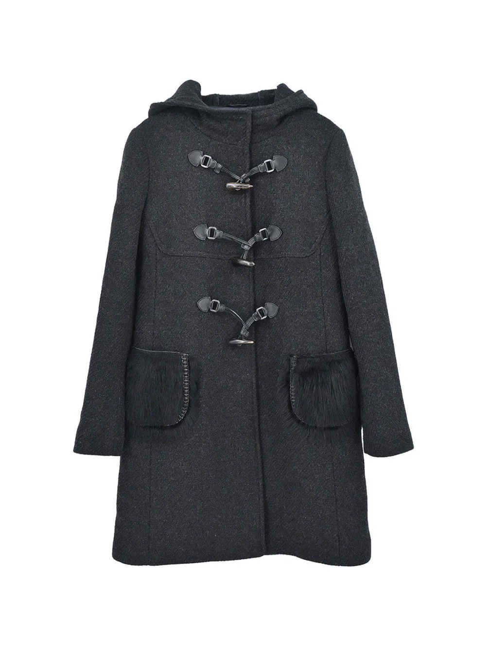 Prada Pre-Owned 2006 hooded coat - Grigio