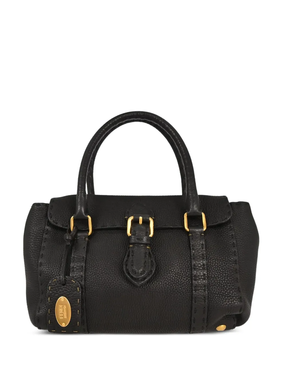 Fendi Pre-Owned mini Selleria Linda whipstitch tote bag - Schwarz