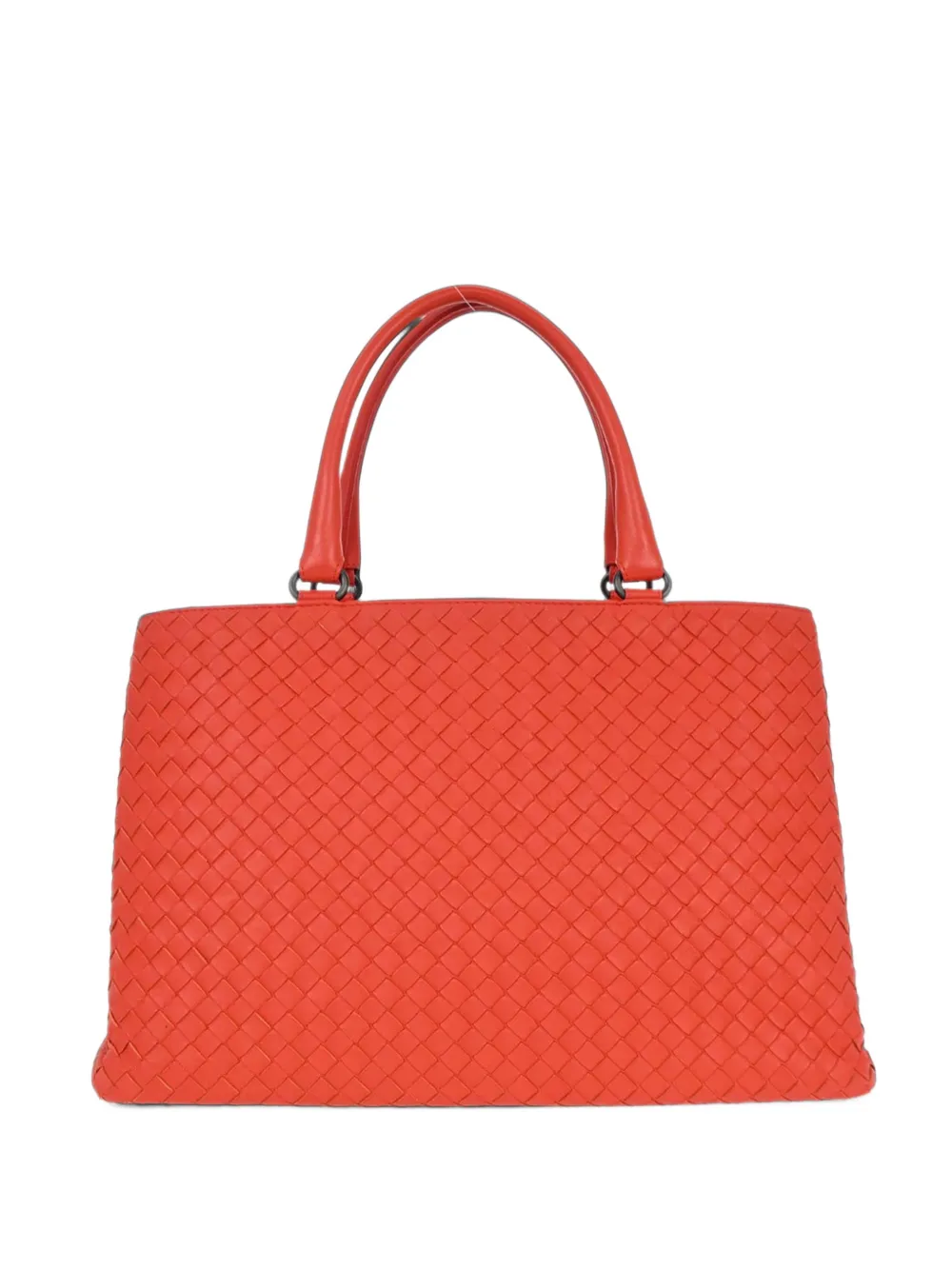 Bottega Veneta Pre-Owned Intrecciato leather tote bag - Rouge Bottega Veneta Pre-Owned Intrecciato leather tote bag - Rouge