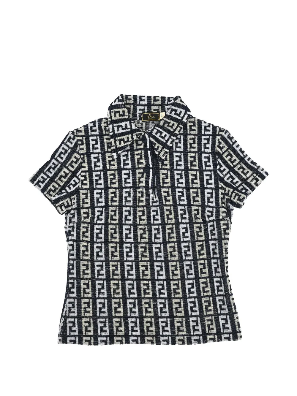 Fendi Pre-Owned Zucca polo shirt - Blau