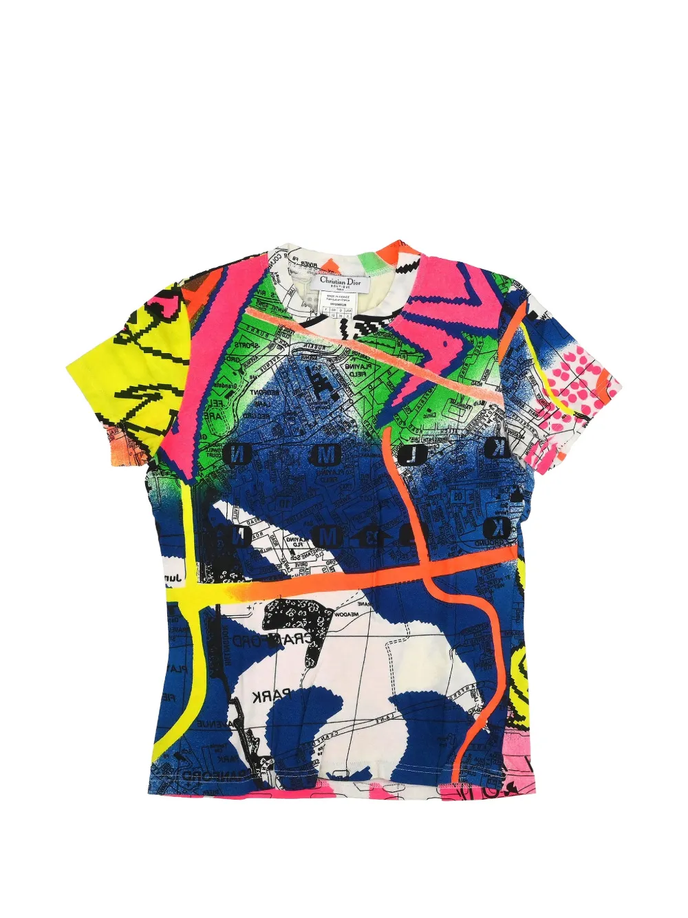 Christian Dior Pre-Owned graphic-print T-shirt - Blanc