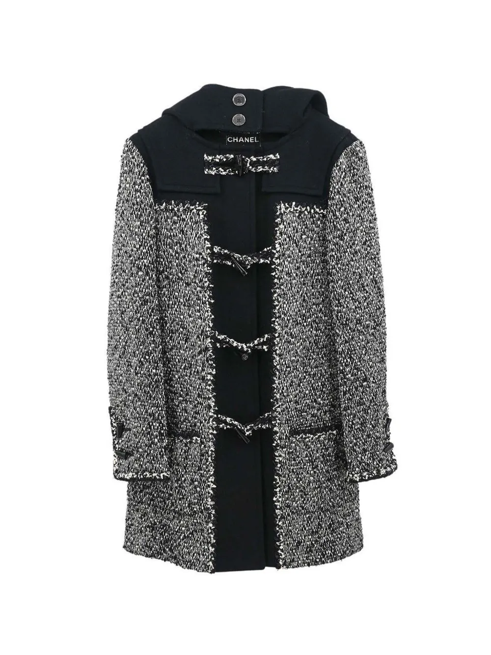 CHANEL Pre-Owned 2011-2012 hooded coat - Nero