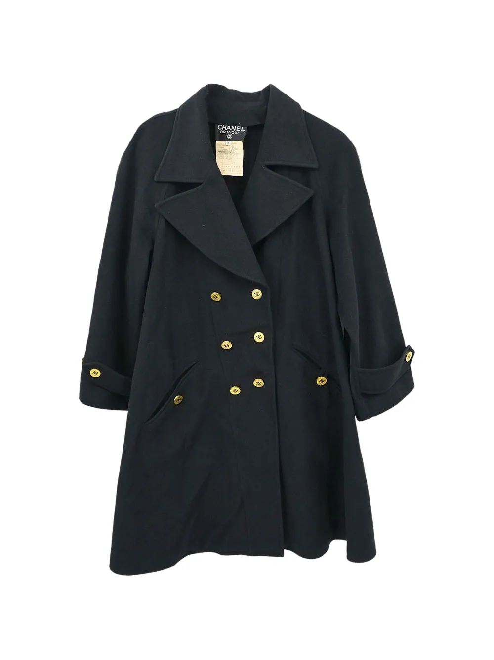 CHANEL Pre-Owned 1994 double-breasted coat - Nero
