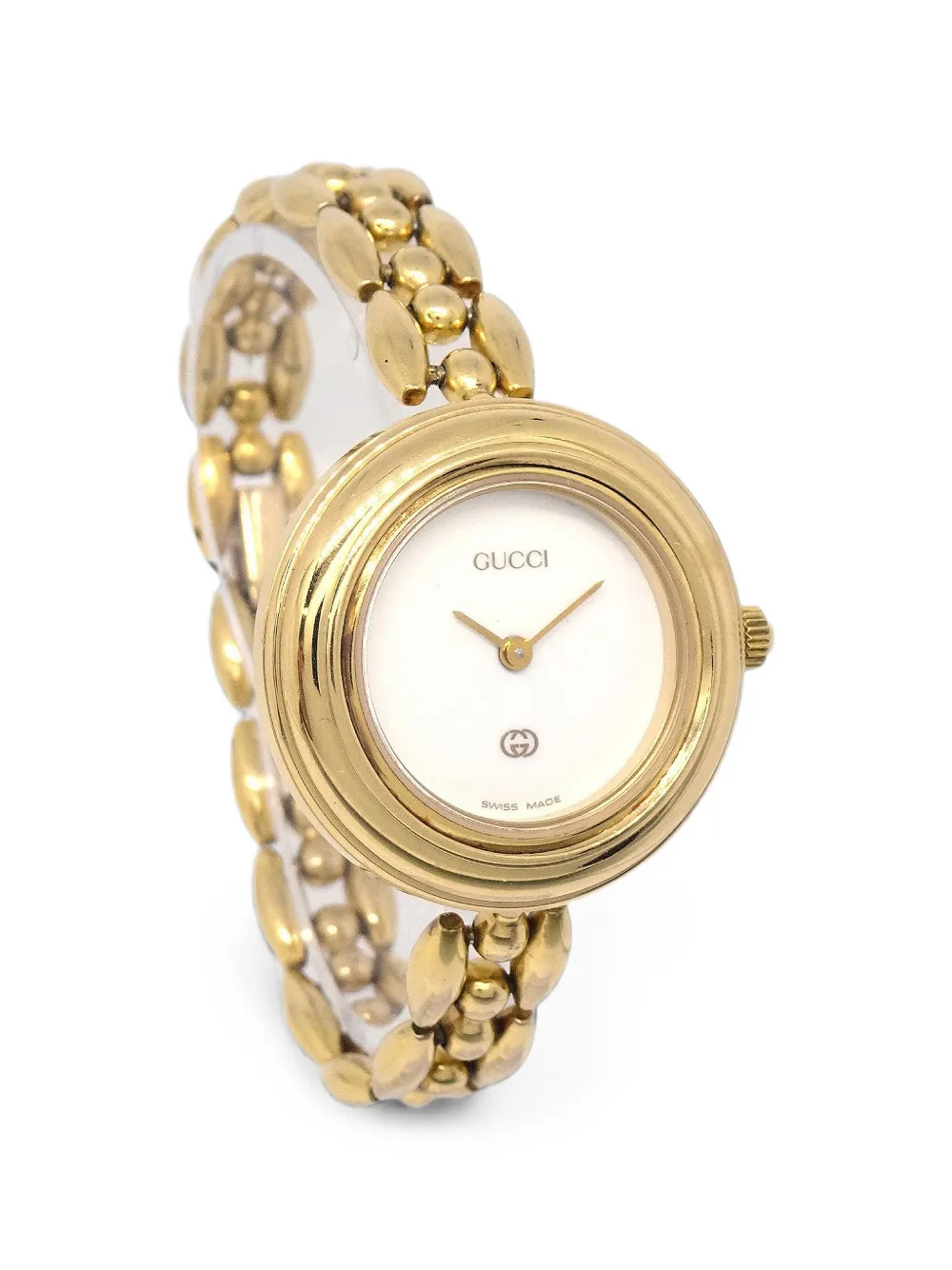 Gucci Pre-Owned 11/12 Change Bezel 25mm watch - Blanc Gucci Pre-Owned 11/12 Change Bezel 25mm watch - Blanc