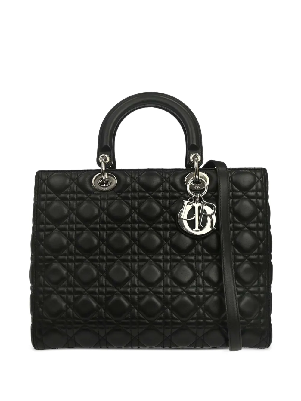 Christian Dior Pre-Owned Lady Dior Cannage 2way tote bag - Schwarz
