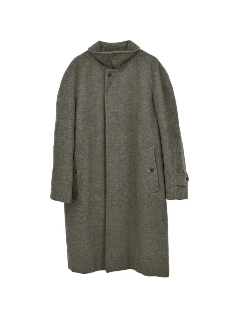 Burberry Pre-Owned button-fastening wool single-breasted coat