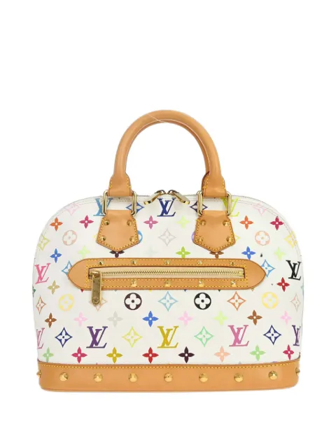 Louis Vuitton Pre-Owned tote Alma con monograma multicolor en colaboración con Takashi Murakami